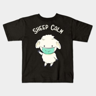 Sheep Calm Funny Sheeps Saying Animals Fun Kids T-Shirt